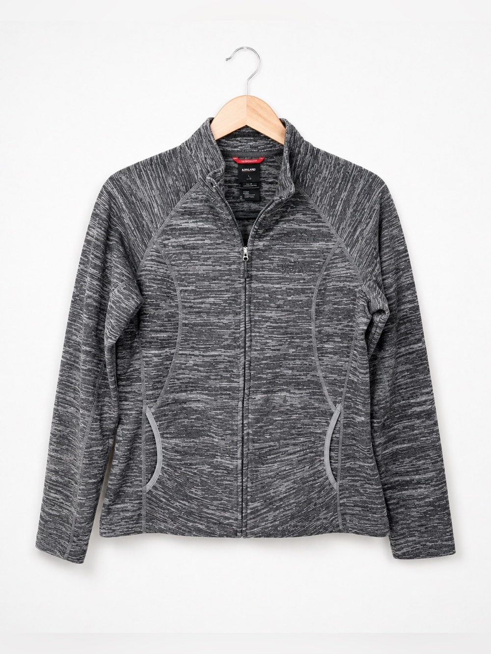 The North Face Heather Gray Full Zip Jacket M Activewear Athleisure Hiking